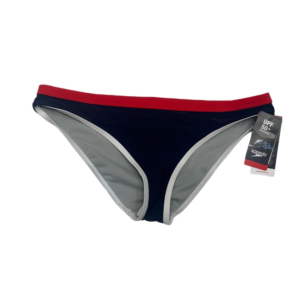 Speedo Women's Swimsuit Bottom Bikini‎ 50UPF Sz L NWT